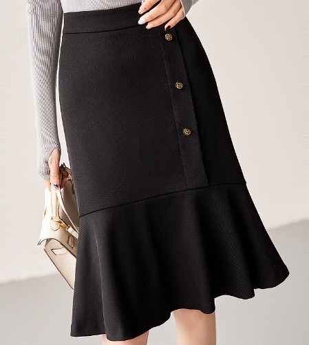 30대여성옷 하이웨스트 블랙 스커트